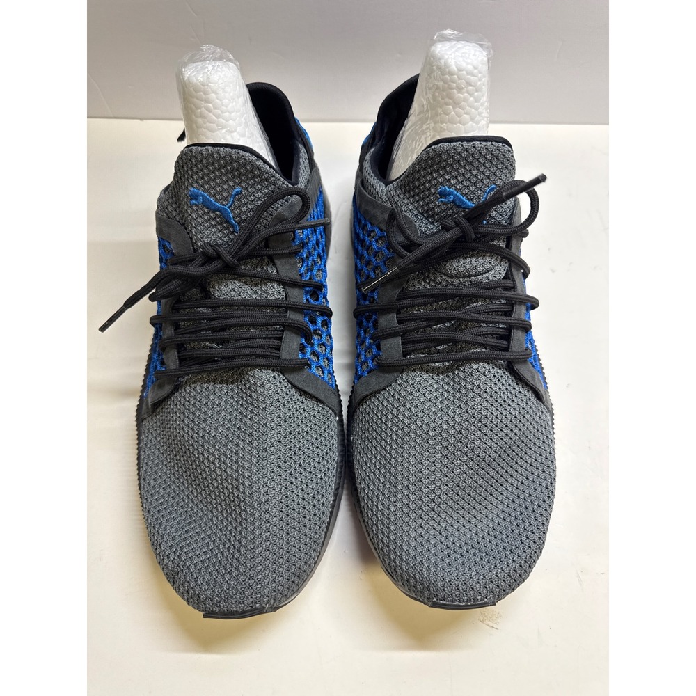 Puma Tsugi Jun Mens Gray Blue Knit Running Shoes Sneakers 365489-02 Size 11.5